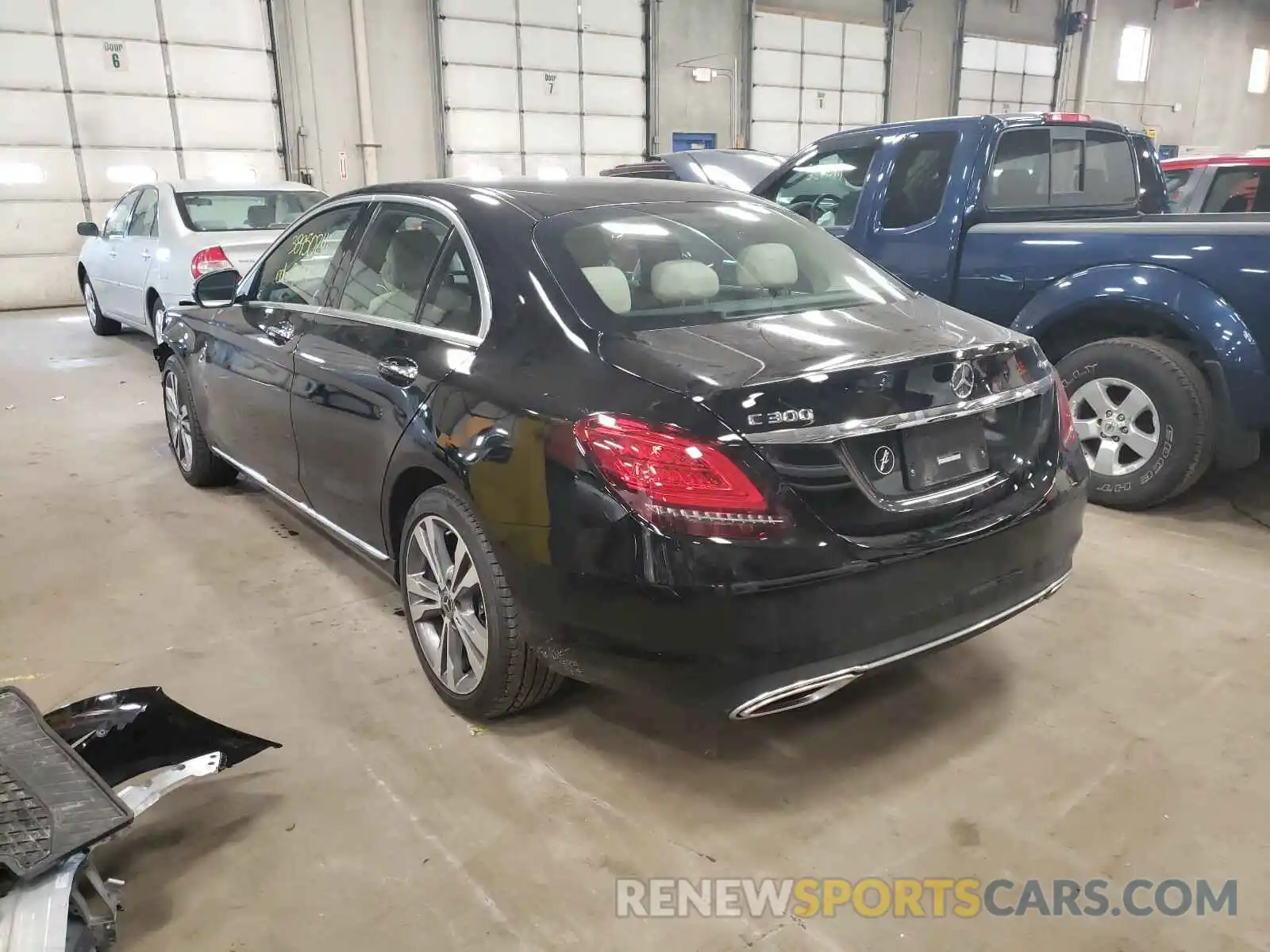 3 Photograph of a damaged car WDDWF8EB9LR540602 MERCEDES-BENZ C CLASS 2020