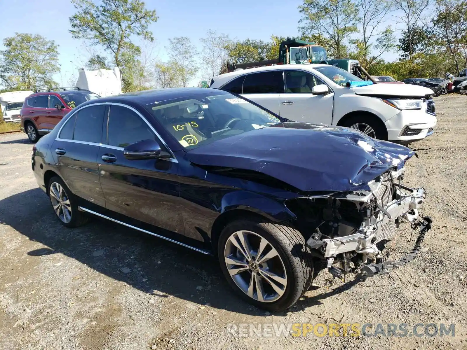 1 Photograph of a damaged car WDDWF8EB9LR541510 MERCEDES-BENZ C CLASS 2020