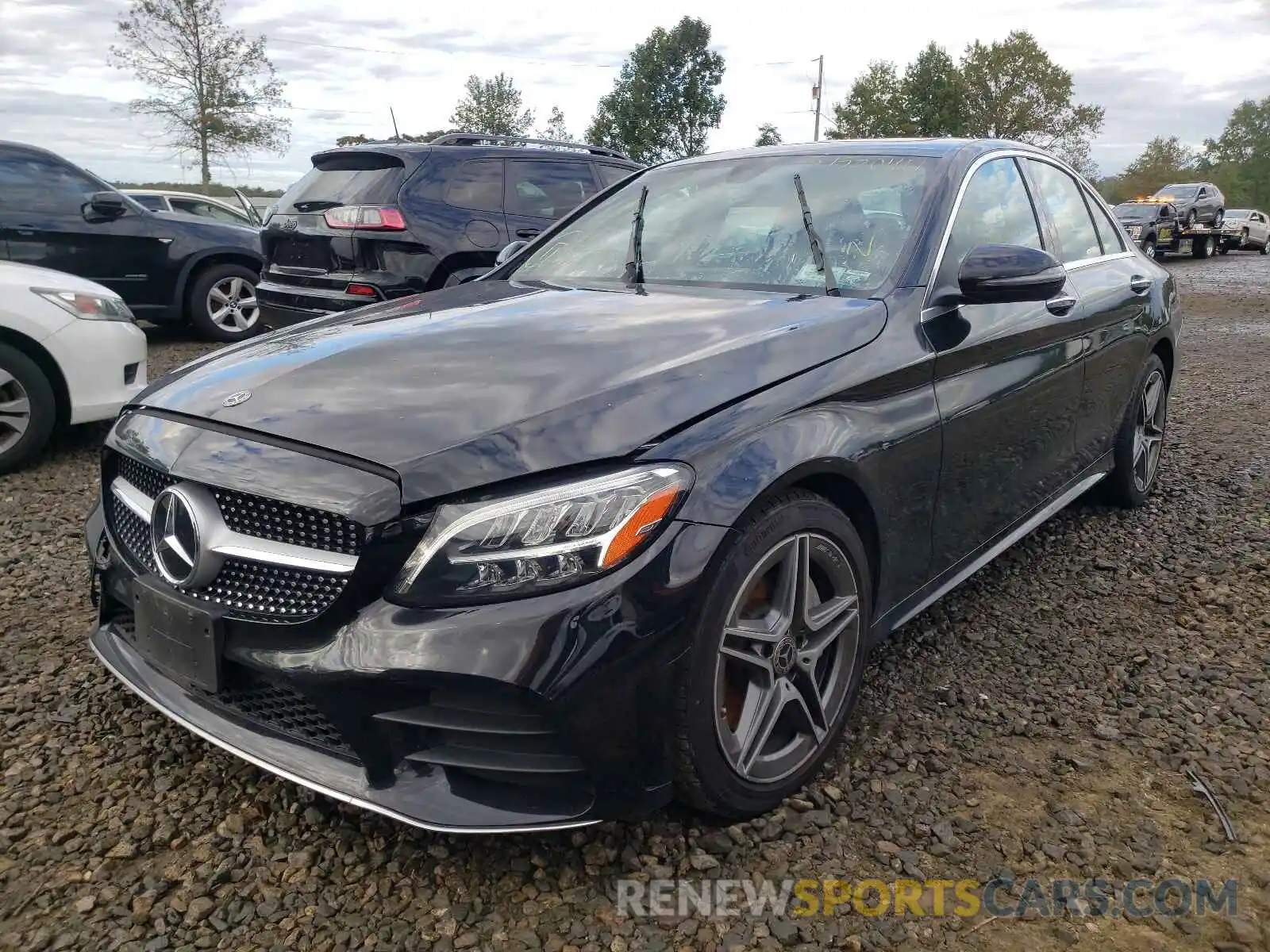 2 Photograph of a damaged car WDDWF8EB9LR541992 MERCEDES-BENZ C-CLASS 2020