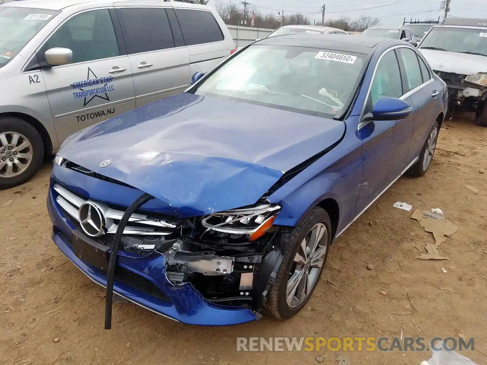 2 Photograph of a damaged car WDDWF8EB9LR544360 MERCEDES-BENZ C CLASS 2020