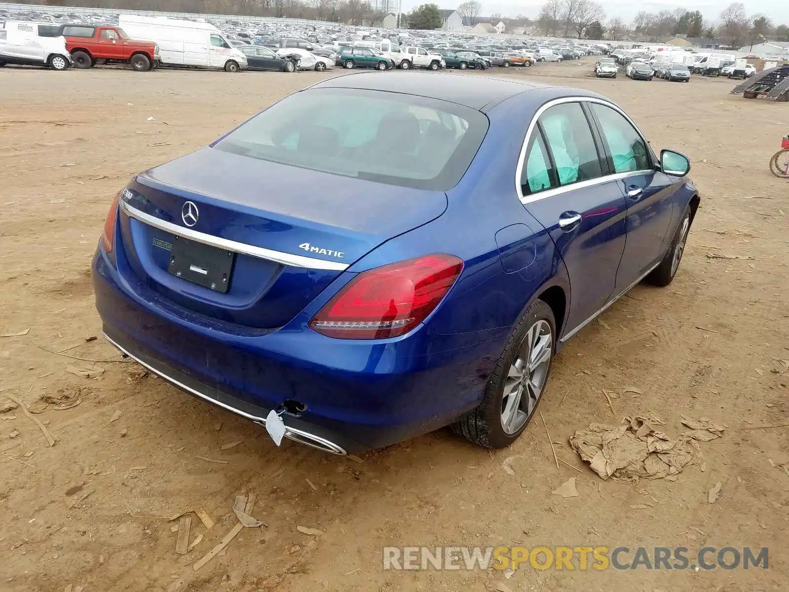 4 Photograph of a damaged car WDDWF8EB9LR544360 MERCEDES-BENZ C CLASS 2020