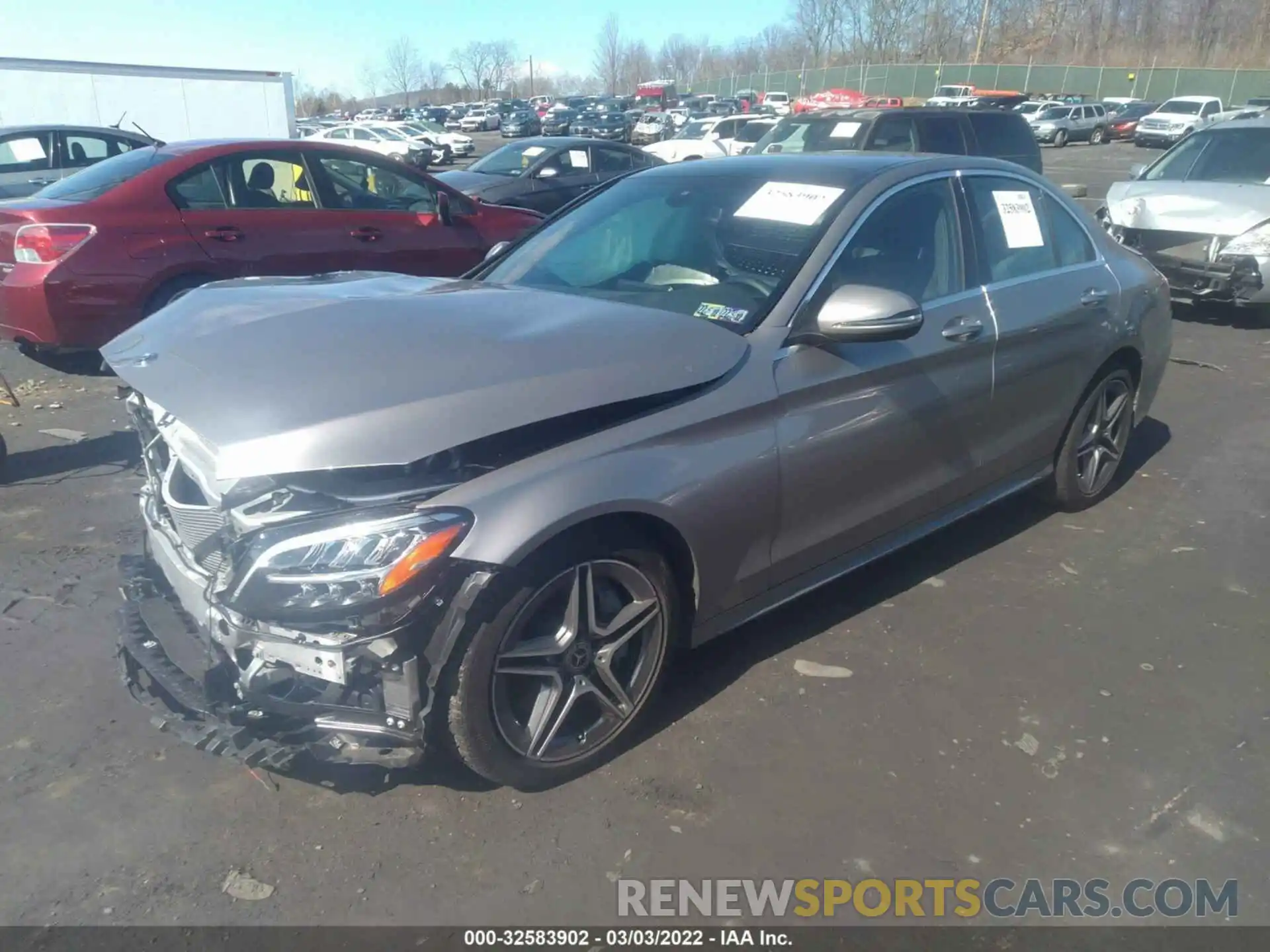 2 Photograph of a damaged car WDDWF8EB9LR549915 MERCEDES-BENZ C-CLASS 2020