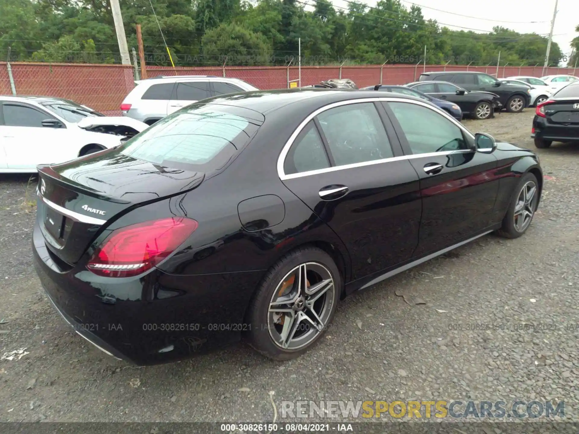 4 Photograph of a damaged car WDDWF8EB9LR550658 MERCEDES-BENZ C-CLASS 2020