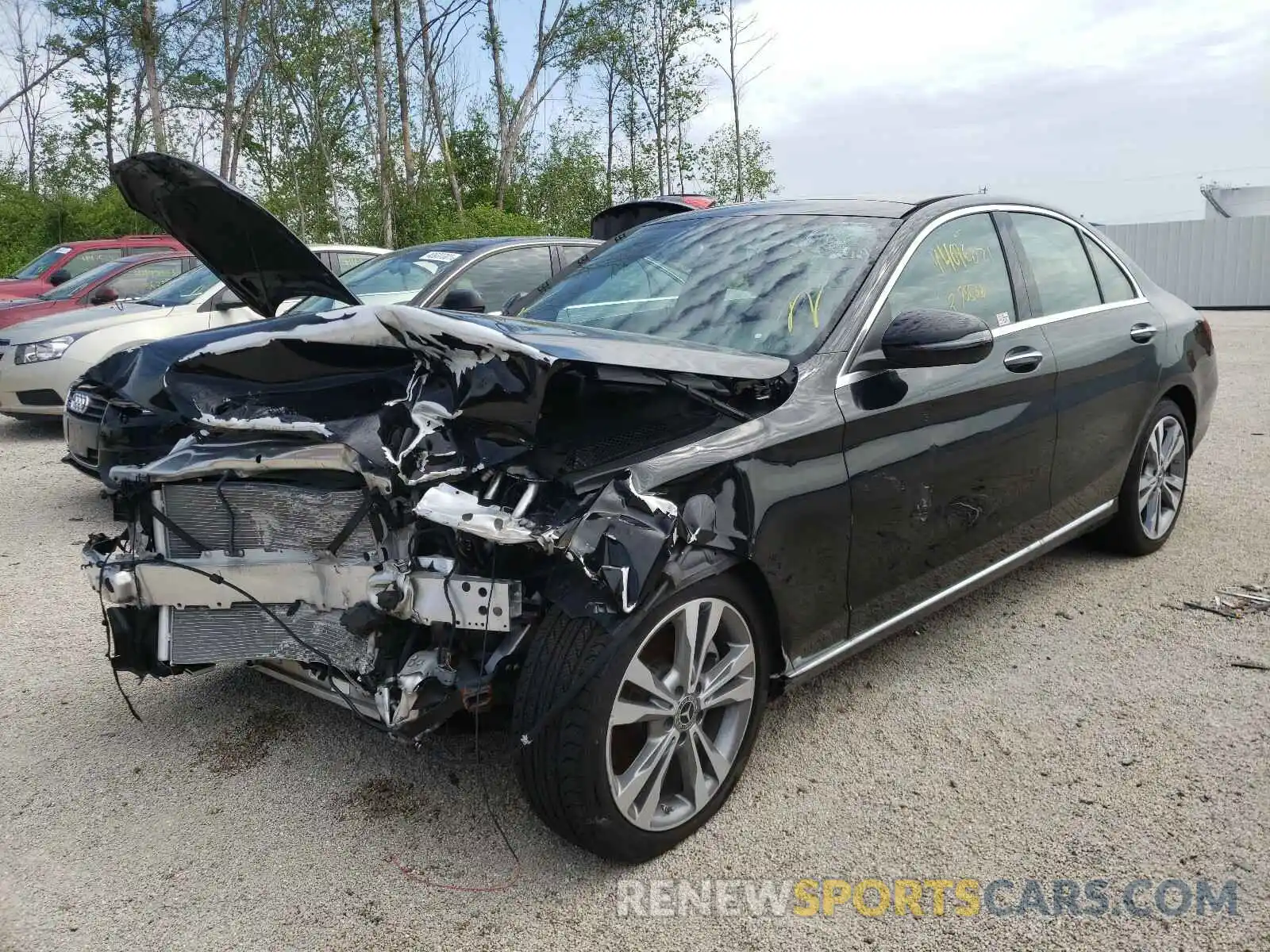 2 Photograph of a damaged car WDDWF8EB9LR556203 MERCEDES-BENZ C-CLASS 2020