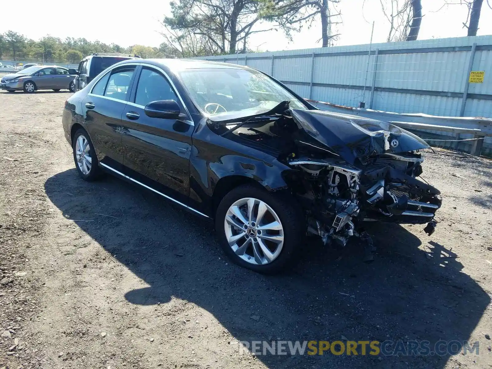 1 Photograph of a damaged car WDDWF8EBXLR527969 MERCEDES-BENZ C CLASS 2020