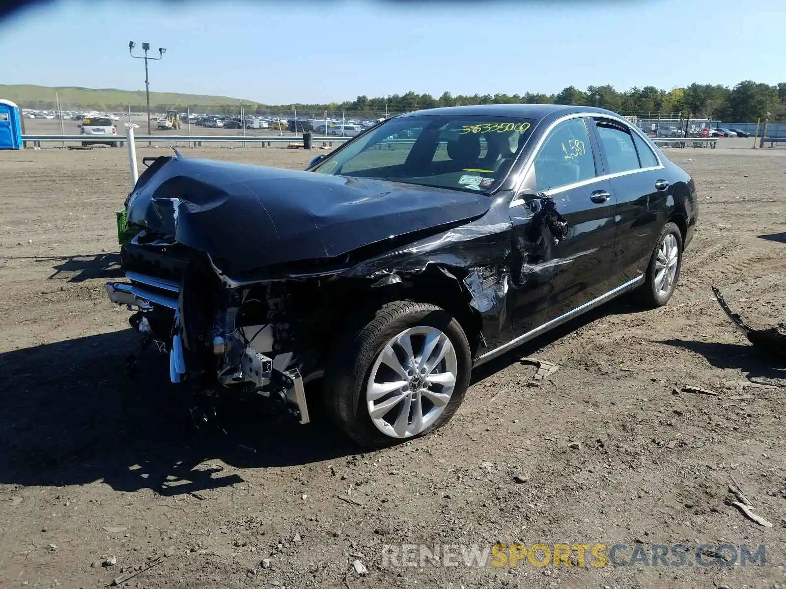 2 Photograph of a damaged car WDDWF8EBXLR527969 MERCEDES-BENZ C CLASS 2020