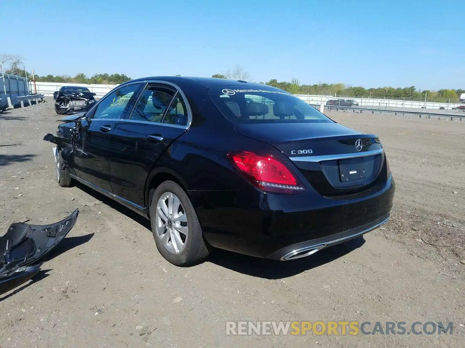 3 Photograph of a damaged car WDDWF8EBXLR527969 MERCEDES-BENZ C CLASS 2020