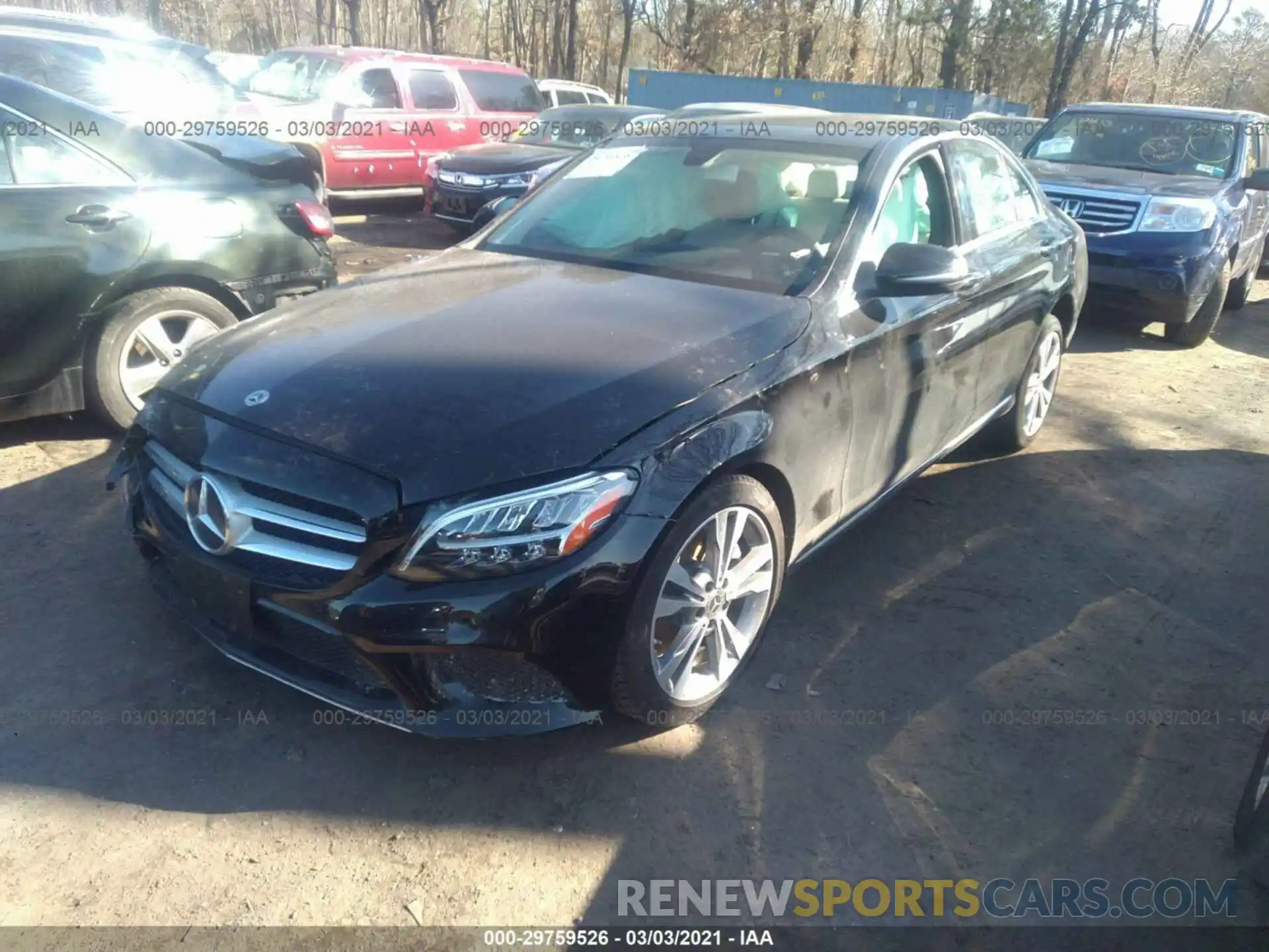 2 Photograph of a damaged car WDDWF8EBXLR533867 MERCEDES-BENZ C-CLASS 2020