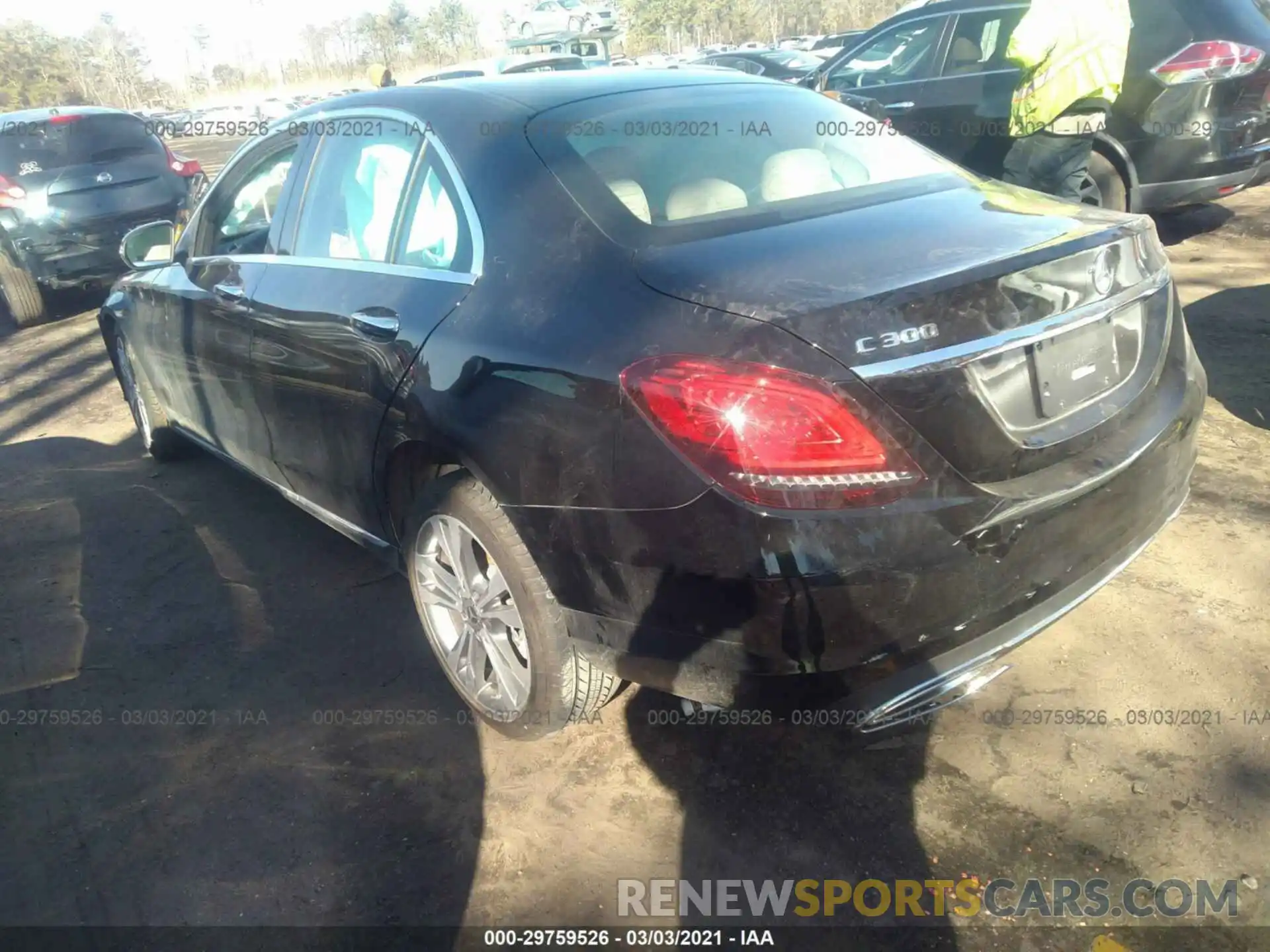 3 Photograph of a damaged car WDDWF8EBXLR533867 MERCEDES-BENZ C-CLASS 2020