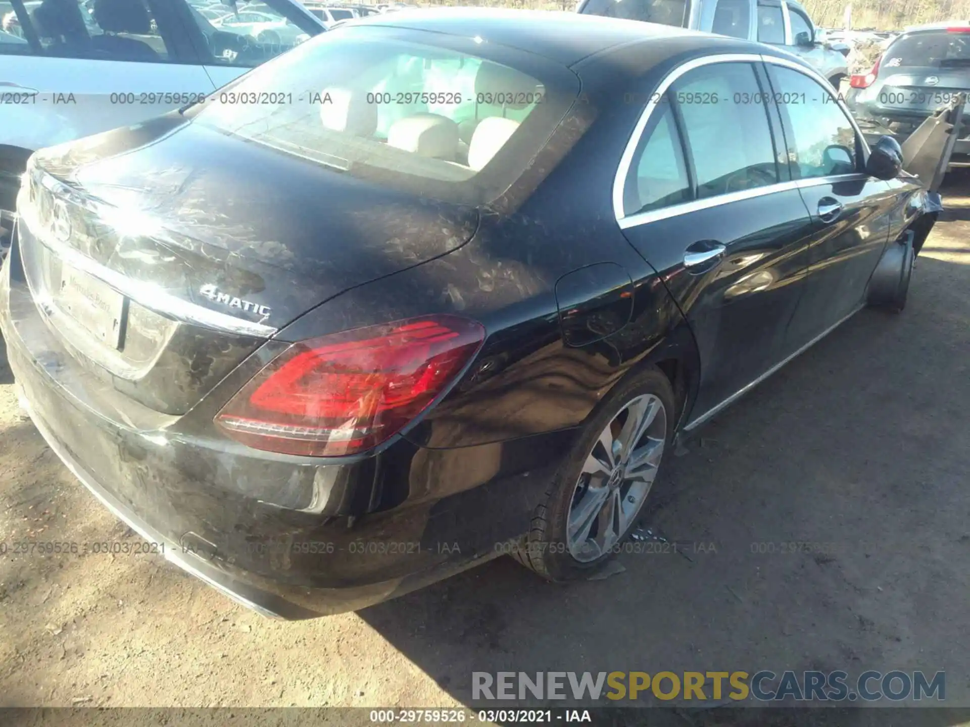 4 Photograph of a damaged car WDDWF8EBXLR533867 MERCEDES-BENZ C-CLASS 2020