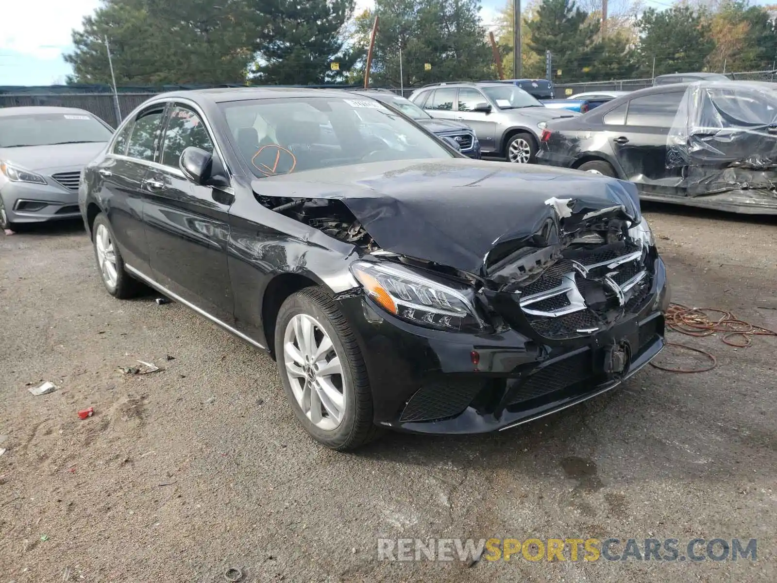 1 Photograph of a damaged car WDDWF8EBXLR559451 MERCEDES-BENZ C CLASS 2020