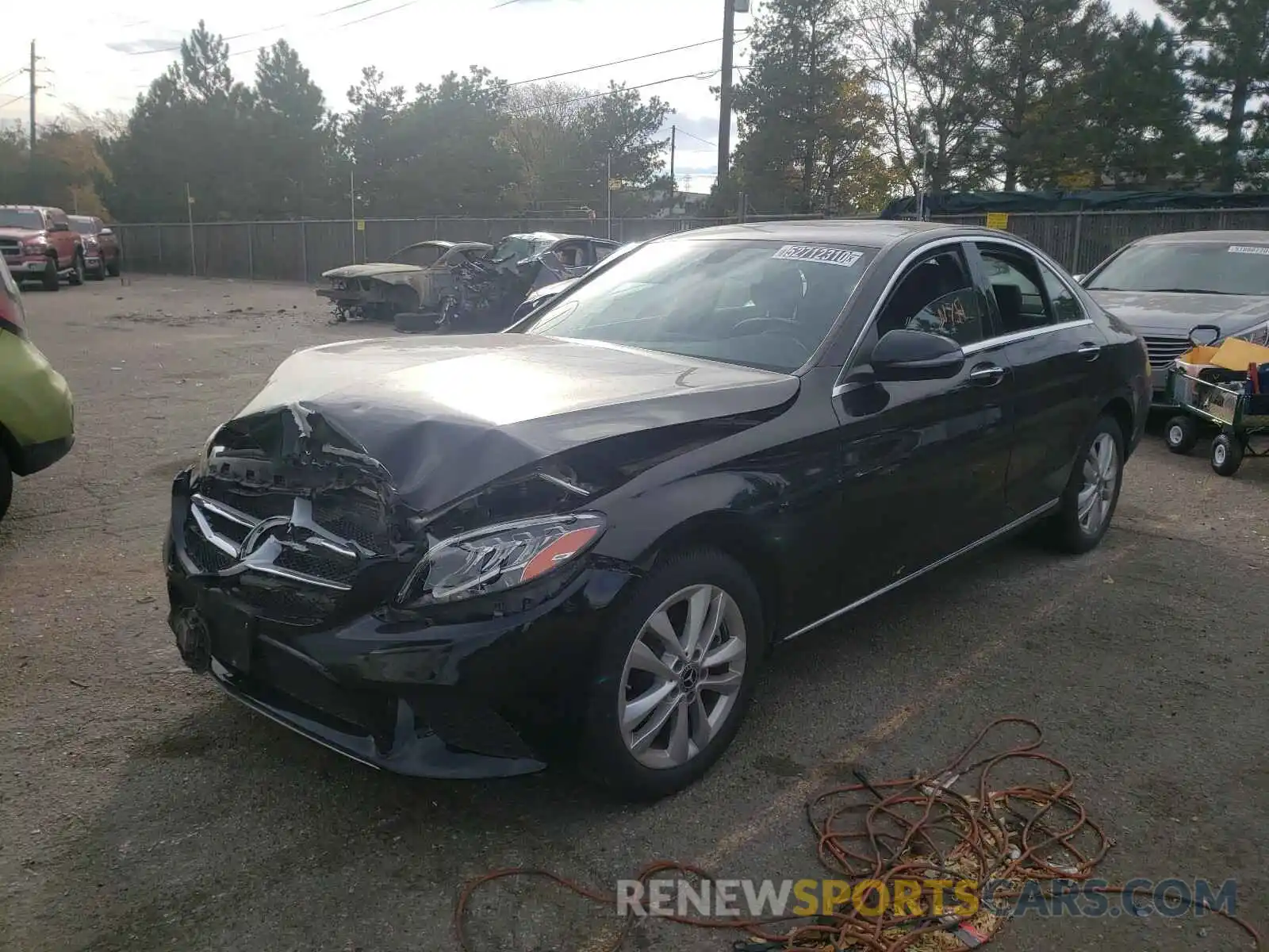 2 Photograph of a damaged car WDDWF8EBXLR559451 MERCEDES-BENZ C CLASS 2020