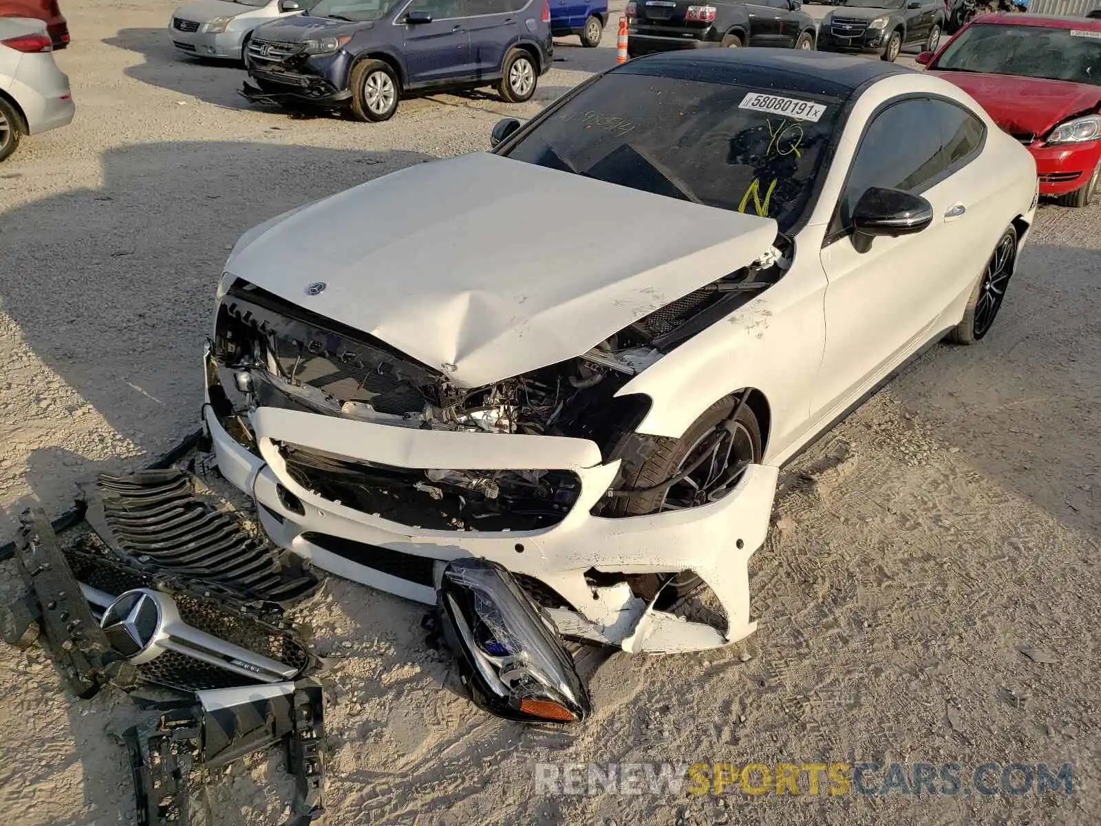 2 Photograph of a damaged car WDDWJ6EB3LF980514 MERCEDES-BENZ C-CLASS 2020