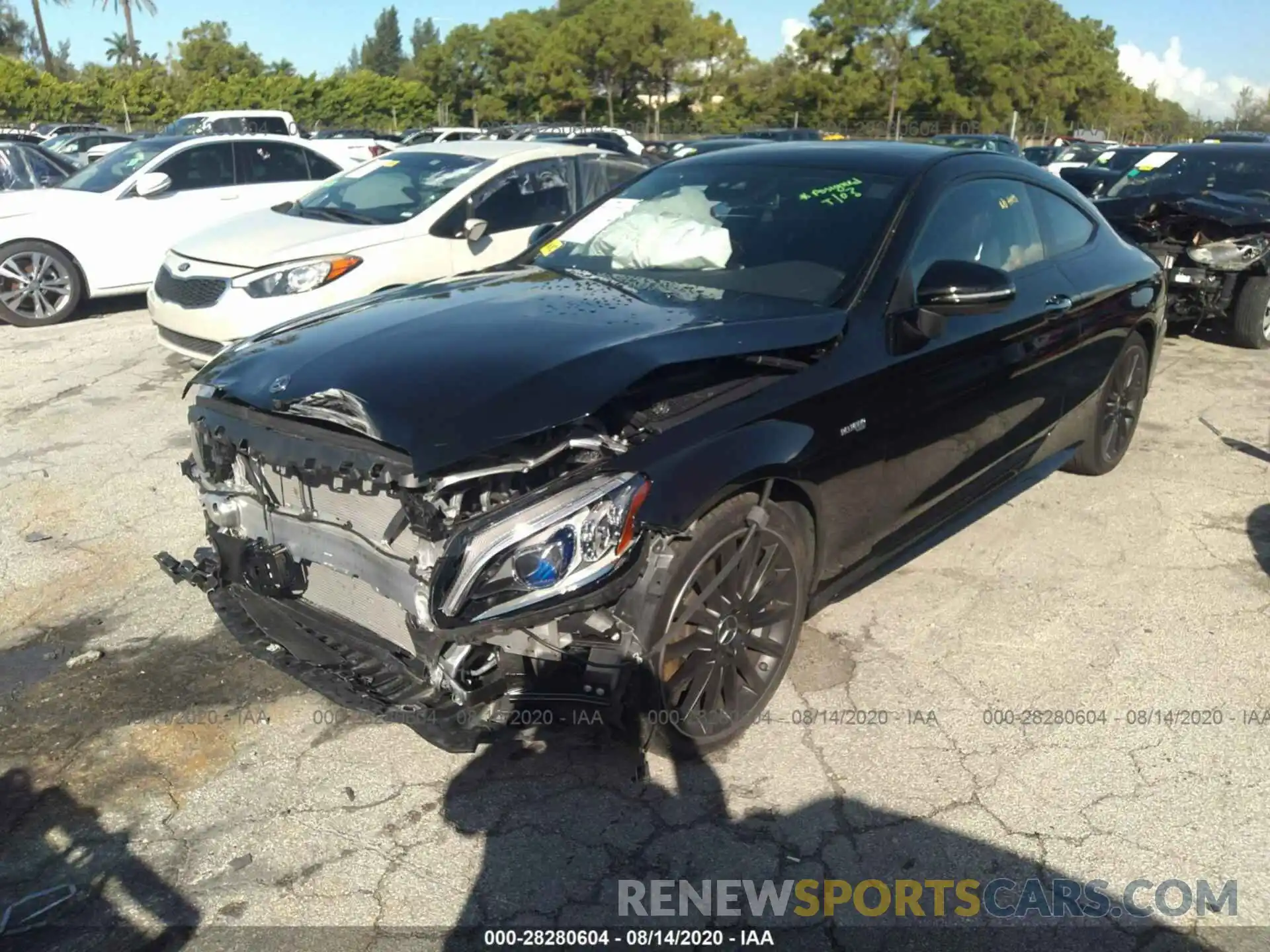 2 Photograph of a damaged car WDDWJ6EB8LF945449 MERCEDES-BENZ C-CLASS 2020