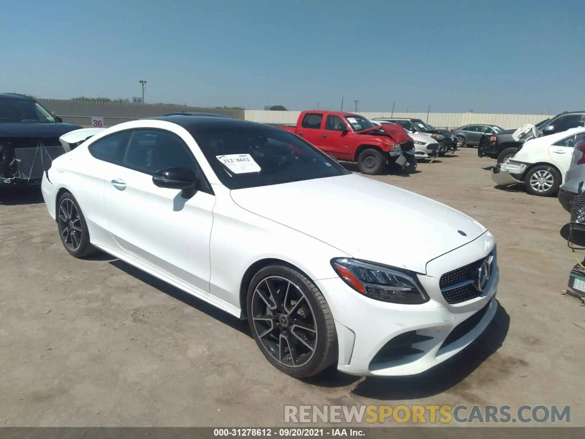 1 Photograph of a damaged car WDDWJ8DB2LF969596 MERCEDES-BENZ C-CLASS 2020