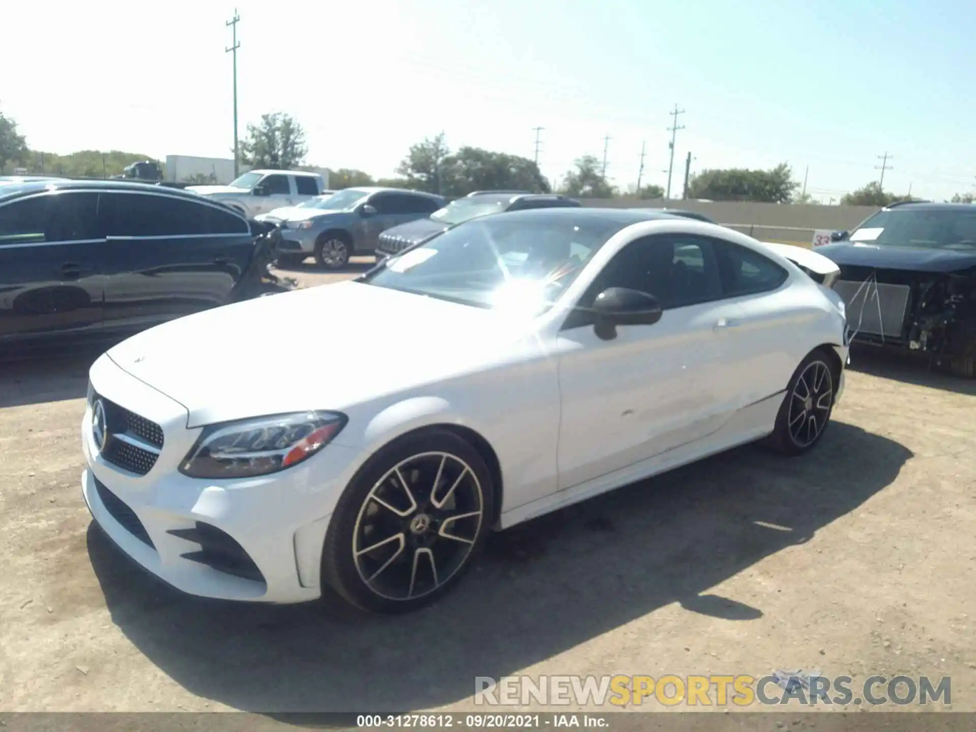 2 Photograph of a damaged car WDDWJ8DB2LF969596 MERCEDES-BENZ C-CLASS 2020