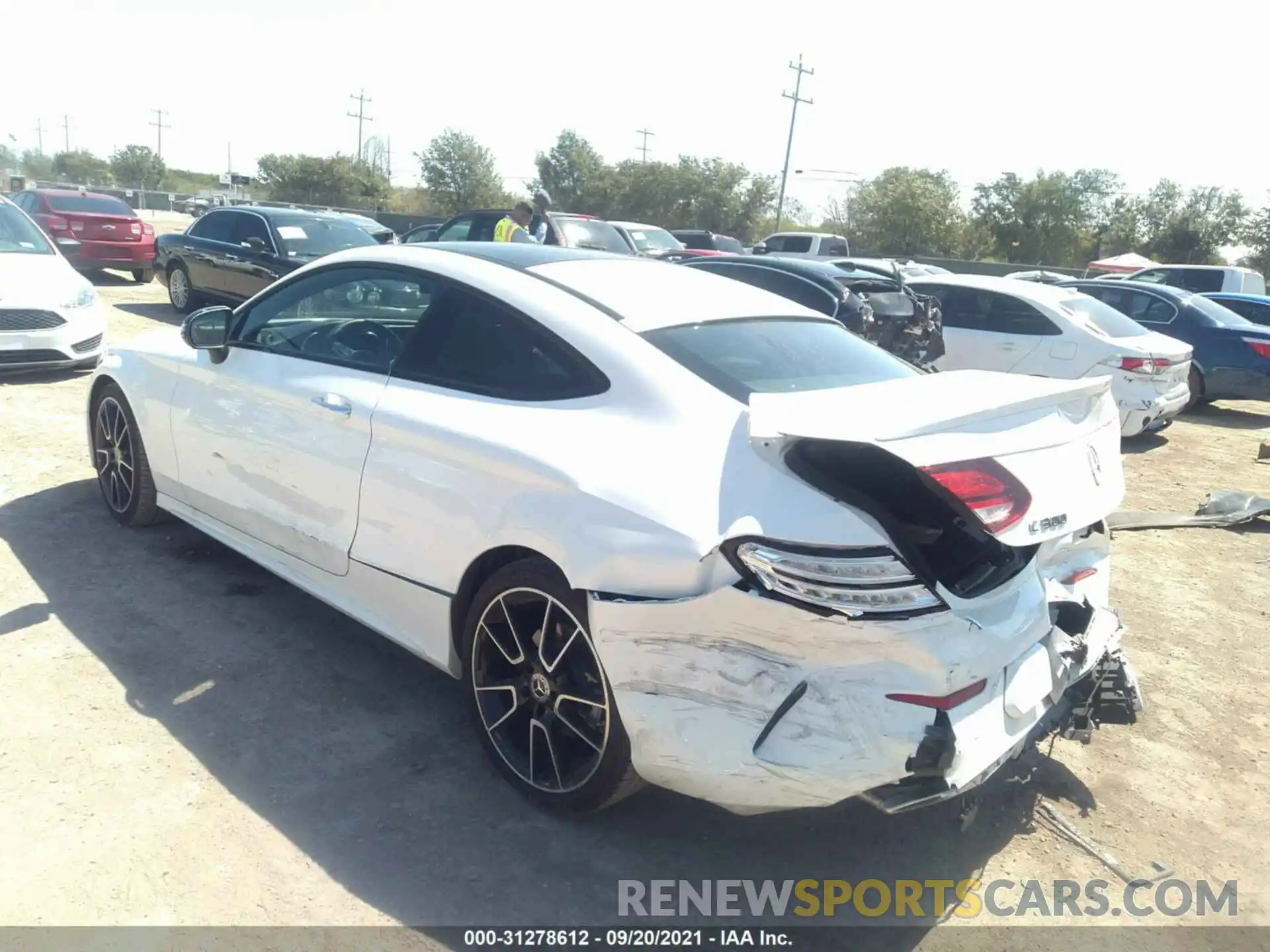 3 Photograph of a damaged car WDDWJ8DB2LF969596 MERCEDES-BENZ C-CLASS 2020