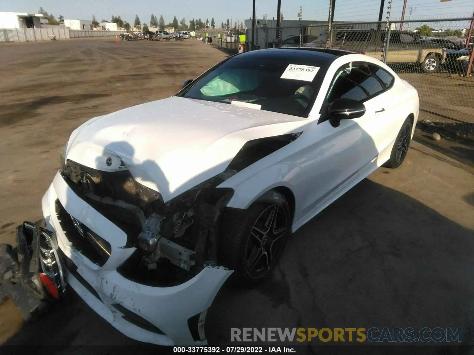 2 Photograph of a damaged car WDDWJ8DB6LF936620 MERCEDES-BENZ C-CLASS 2020