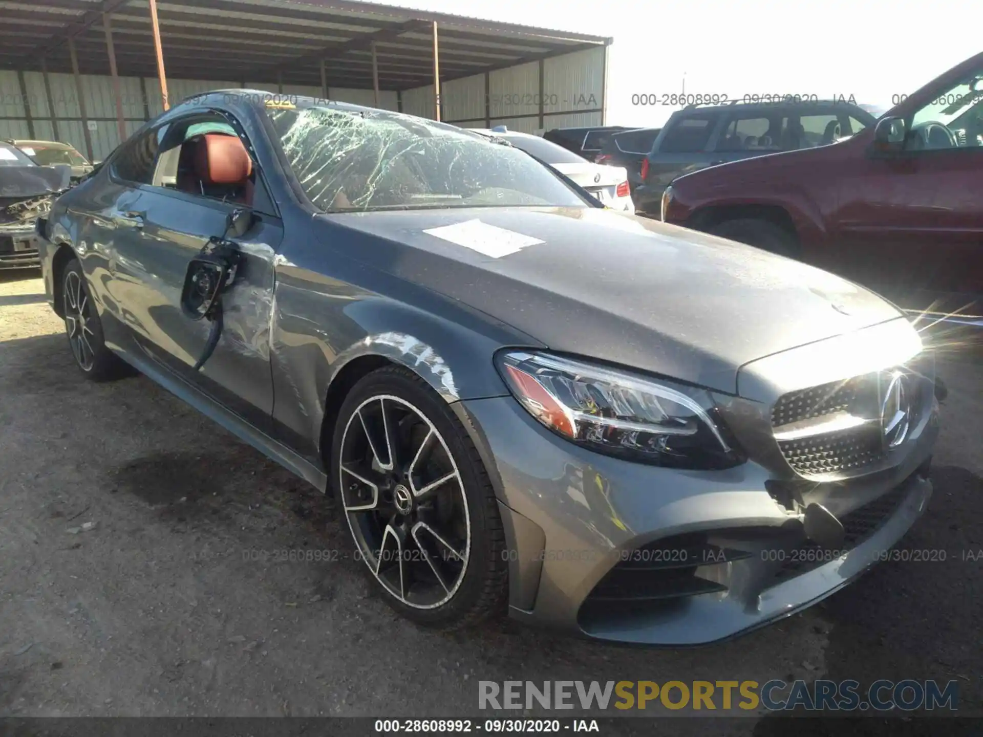 1 Photograph of a damaged car WDDWJ8DBXLF951475 MERCEDES-BENZ C-CLASS 2020