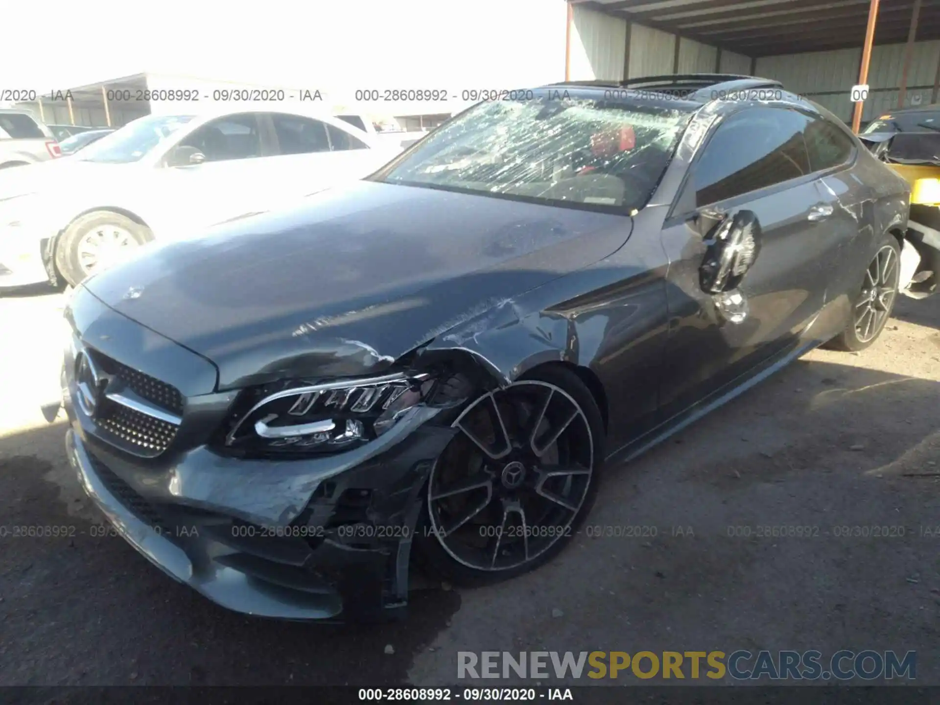 2 Photograph of a damaged car WDDWJ8DBXLF951475 MERCEDES-BENZ C-CLASS 2020