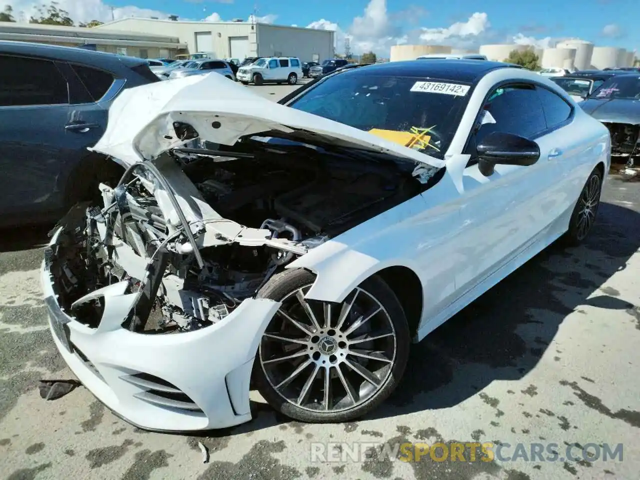 2 Photograph of a damaged car WDDWJ8DBXLF958717 MERCEDES-BENZ C-CLASS 2020