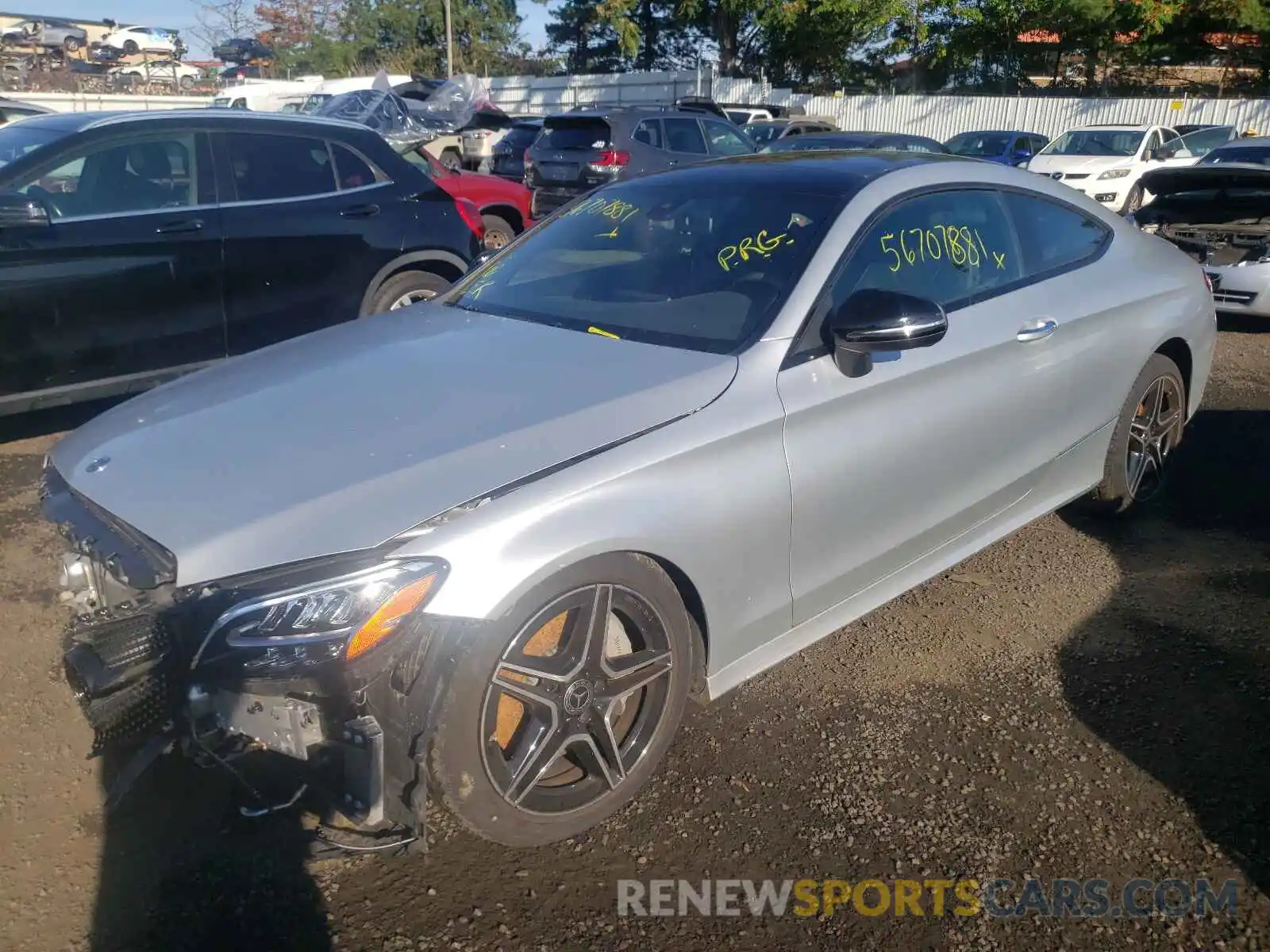 2 Photograph of a damaged car WDDWJ8EB7LF932798 MERCEDES-BENZ C-CLASS 2020