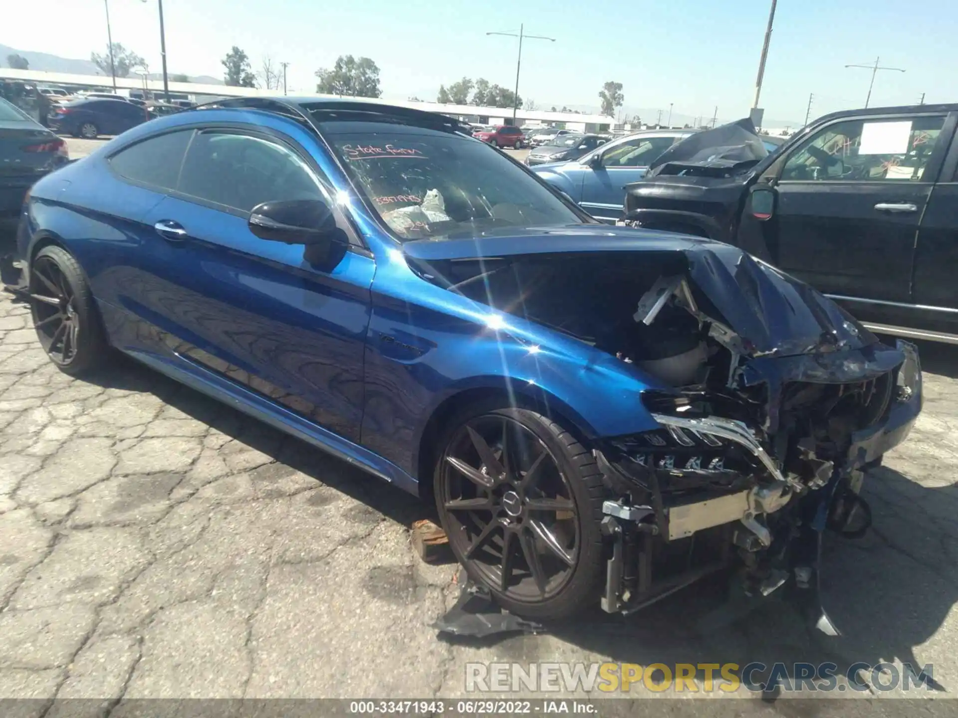 1 Photograph of a damaged car WDDWJ8GB3LF938935 MERCEDES-BENZ C-CLASS 2020