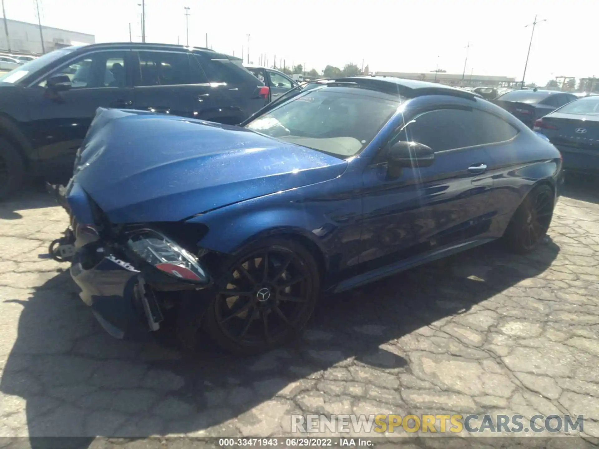 2 Photograph of a damaged car WDDWJ8GB3LF938935 MERCEDES-BENZ C-CLASS 2020