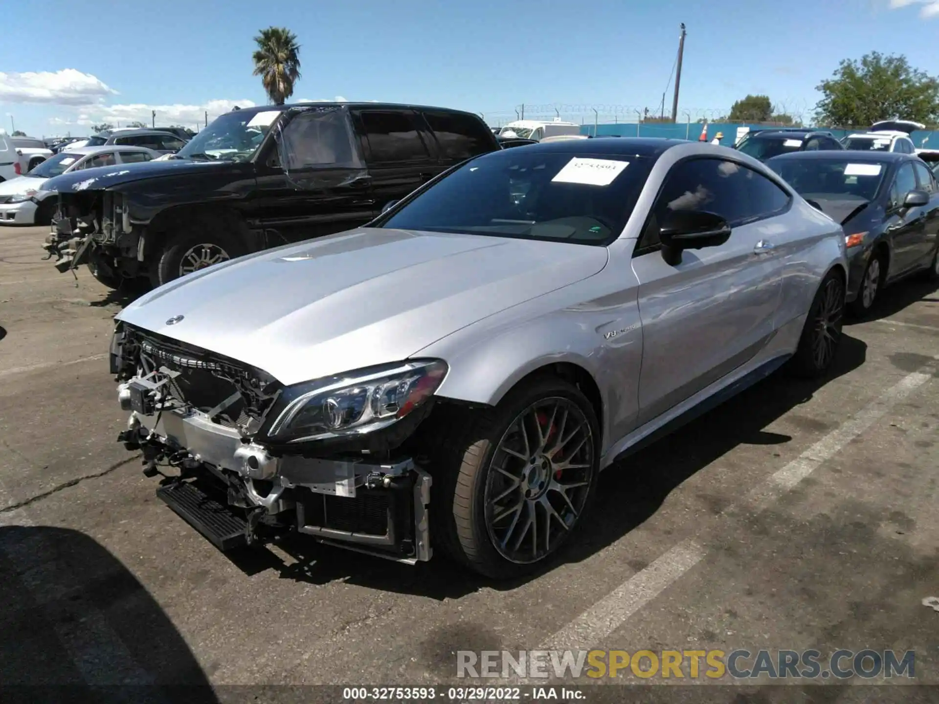 2 Photograph of a damaged car WDDWJ8HB5LF950809 MERCEDES-BENZ C-CLASS 2020