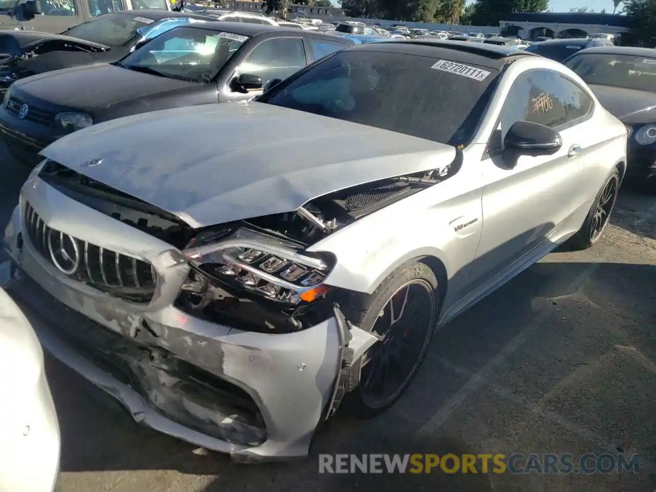 2 Photograph of a damaged car WDDWJ8HB8LF938458 MERCEDES-BENZ C-CLASS 2020