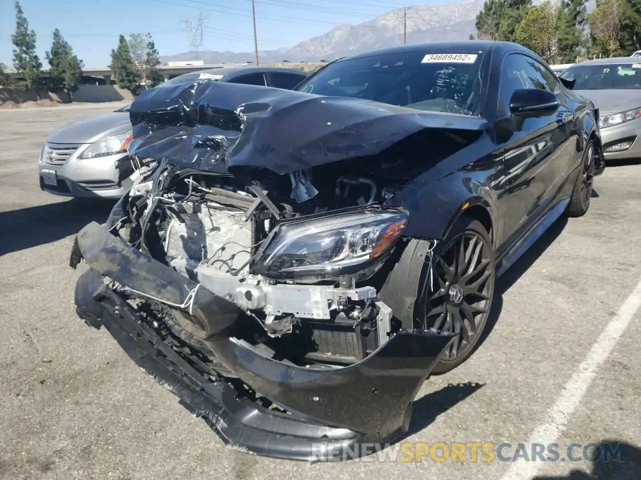 2 Photograph of a damaged car WDDWJ8HB9LF939652 MERCEDES-BENZ C-CLASS 2020