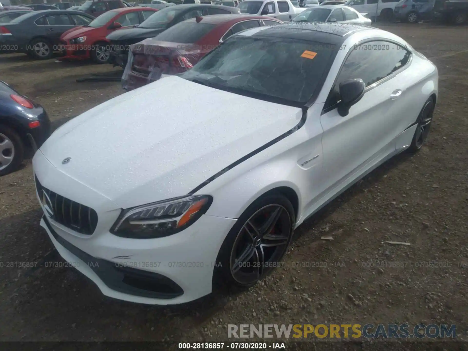 2 Photograph of a damaged car WDDWJ8HBXLF980372 MERCEDES-BENZ C-CLASS 2020