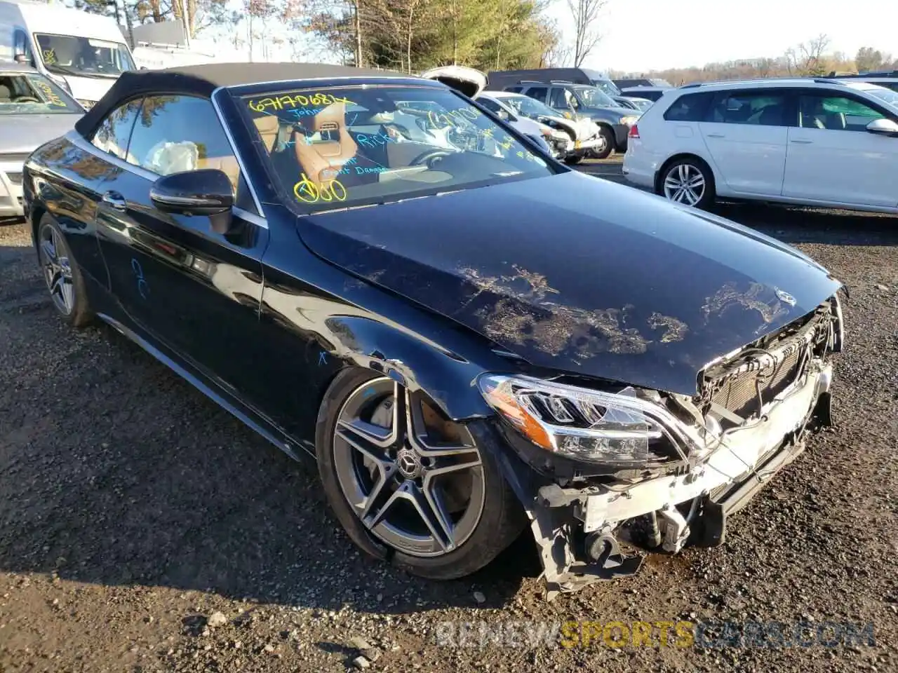 1 Photograph of a damaged car WDDWK8EB1LF934978 MERCEDES-BENZ C-CLASS 2020