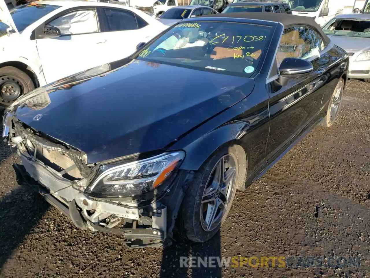 2 Photograph of a damaged car WDDWK8EB1LF934978 MERCEDES-BENZ C-CLASS 2020