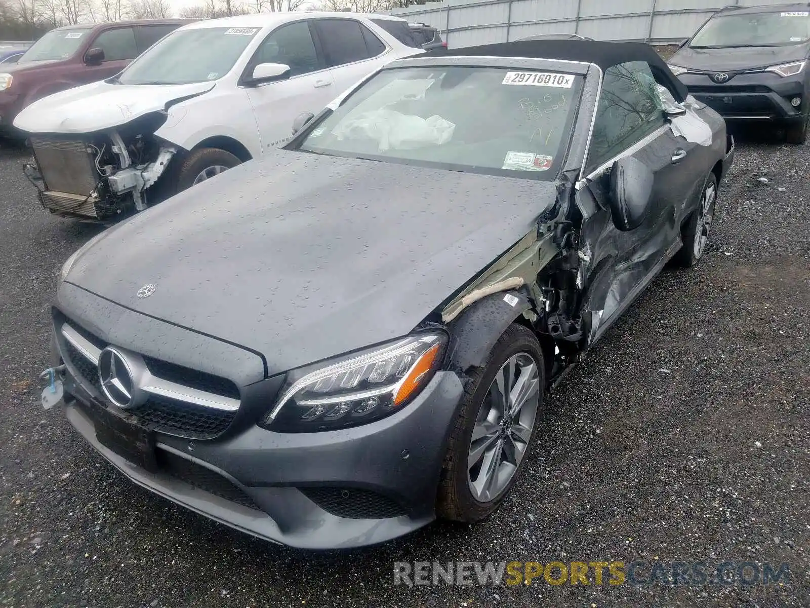 2 Photograph of a damaged car WDDWK8EB1LF973621 MERCEDES-BENZ C CLASS 2020