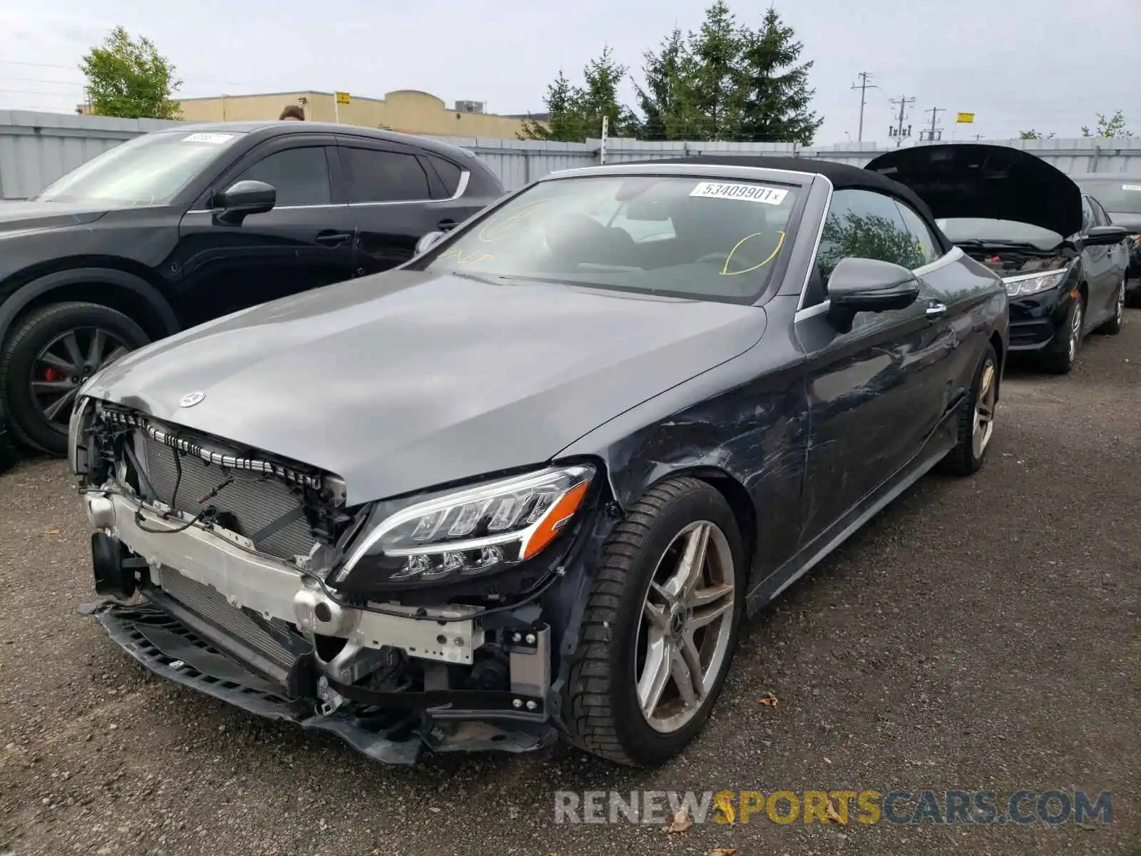 2 Photograph of a damaged car WDDWK8EB4LF955484 MERCEDES-BENZ C-CLASS 2020