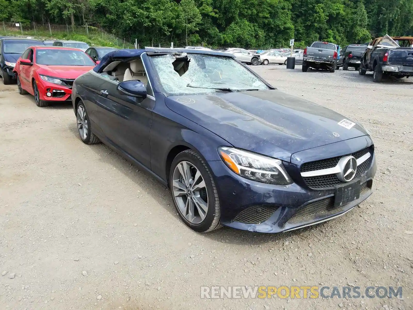 1 Photograph of a damaged car WDDWK8EB9LF955304 MERCEDES-BENZ C CLASS 2020