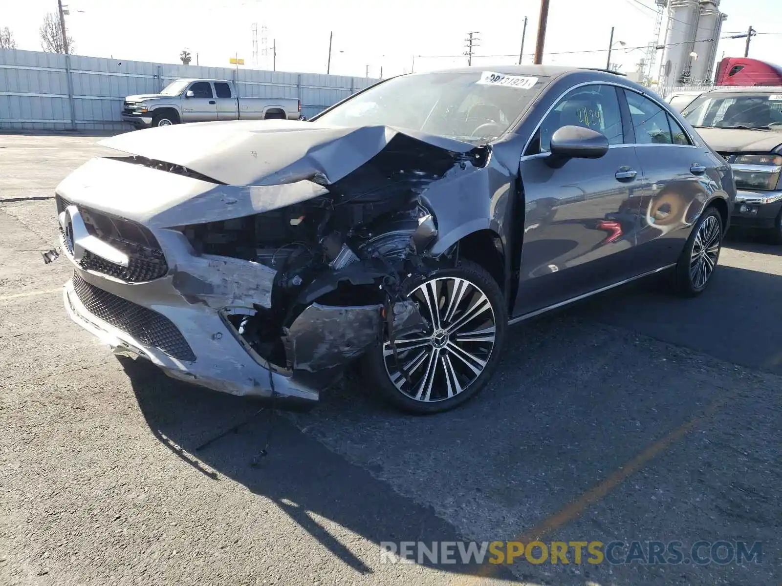 2 Photograph of a damaged car W1K5J4GB5MN164411 MERCEDES-BENZ C CLASS 2021