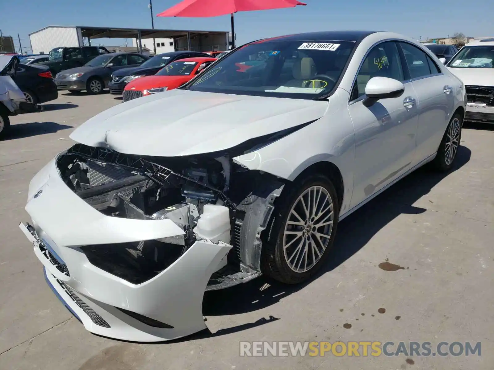 2 Photograph of a damaged car W1K5J4GB6MN158083 MERCEDES-BENZ C CLASS 2021