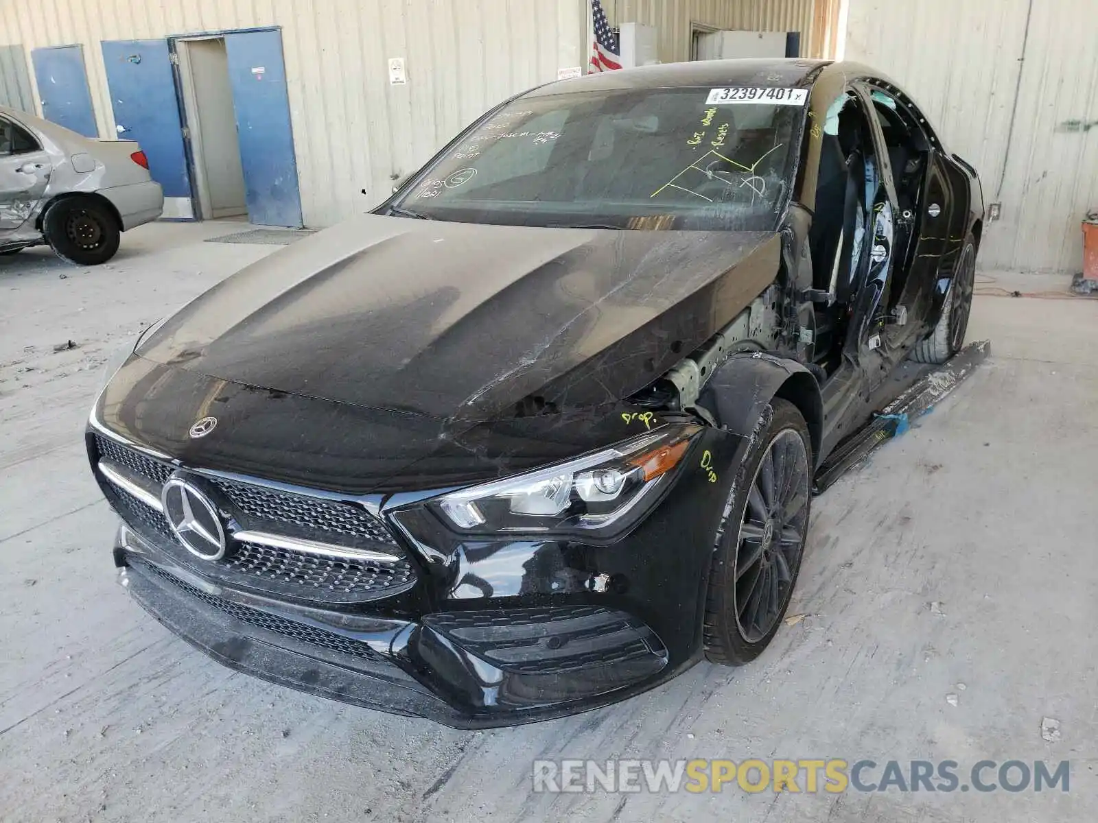 2 Photograph of a damaged car W1K5J4GB9MN170809 MERCEDES-BENZ C CLASS 2021