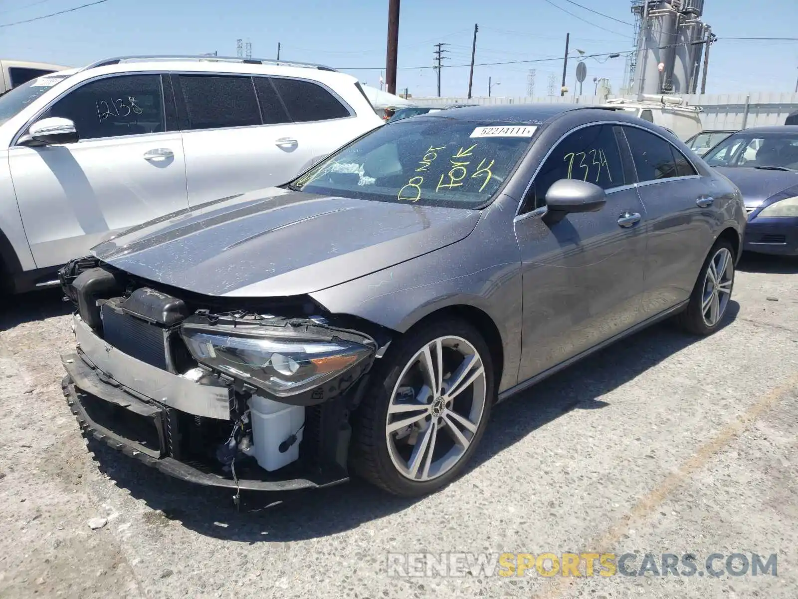 2 Photograph of a damaged car W1K5J4GBXMN173962 MERCEDES-BENZ C CLASS 2021