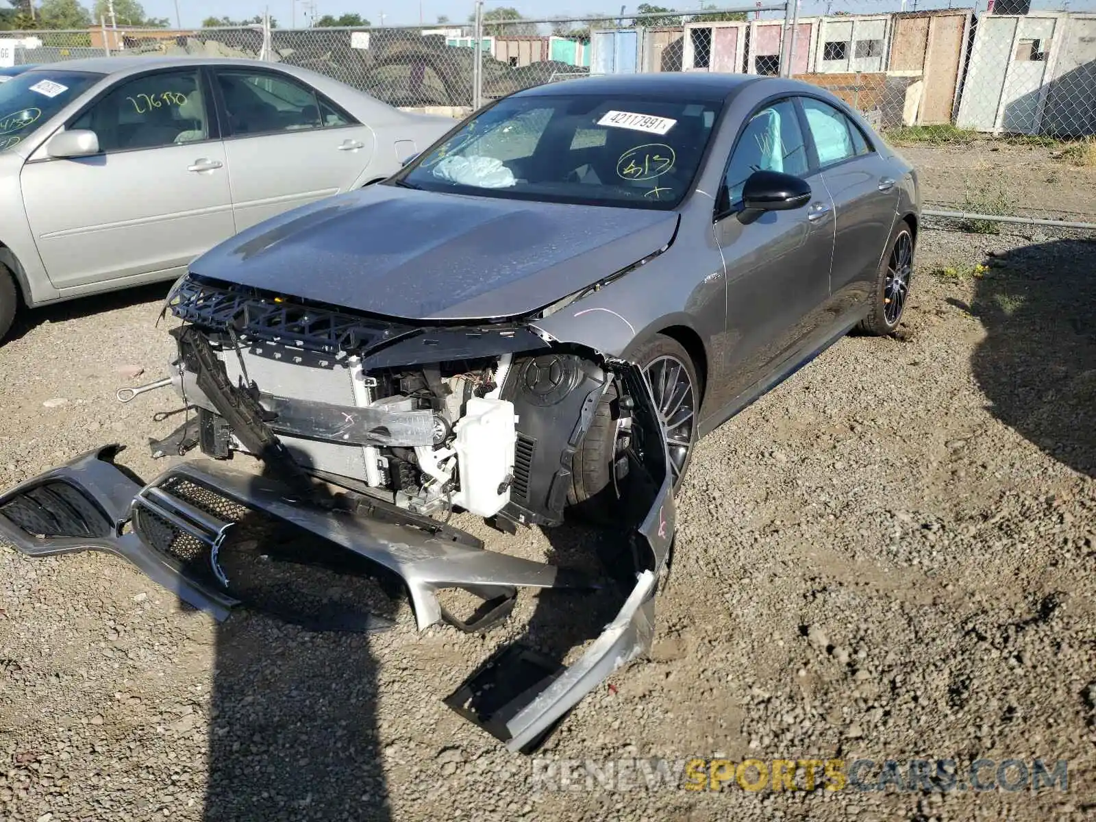2 Фотография поврежденного автомобиля W1K5J5BB7MN149292 MERCEDES-BENZ C CLASS 2021