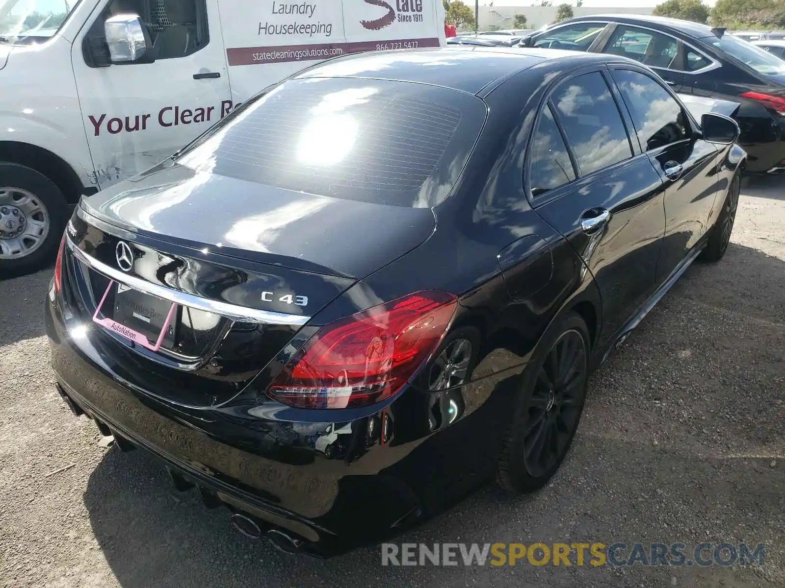 4 Photograph of a damaged car W1KWF6EB1MR607893 MERCEDES-BENZ C CLASS 2021