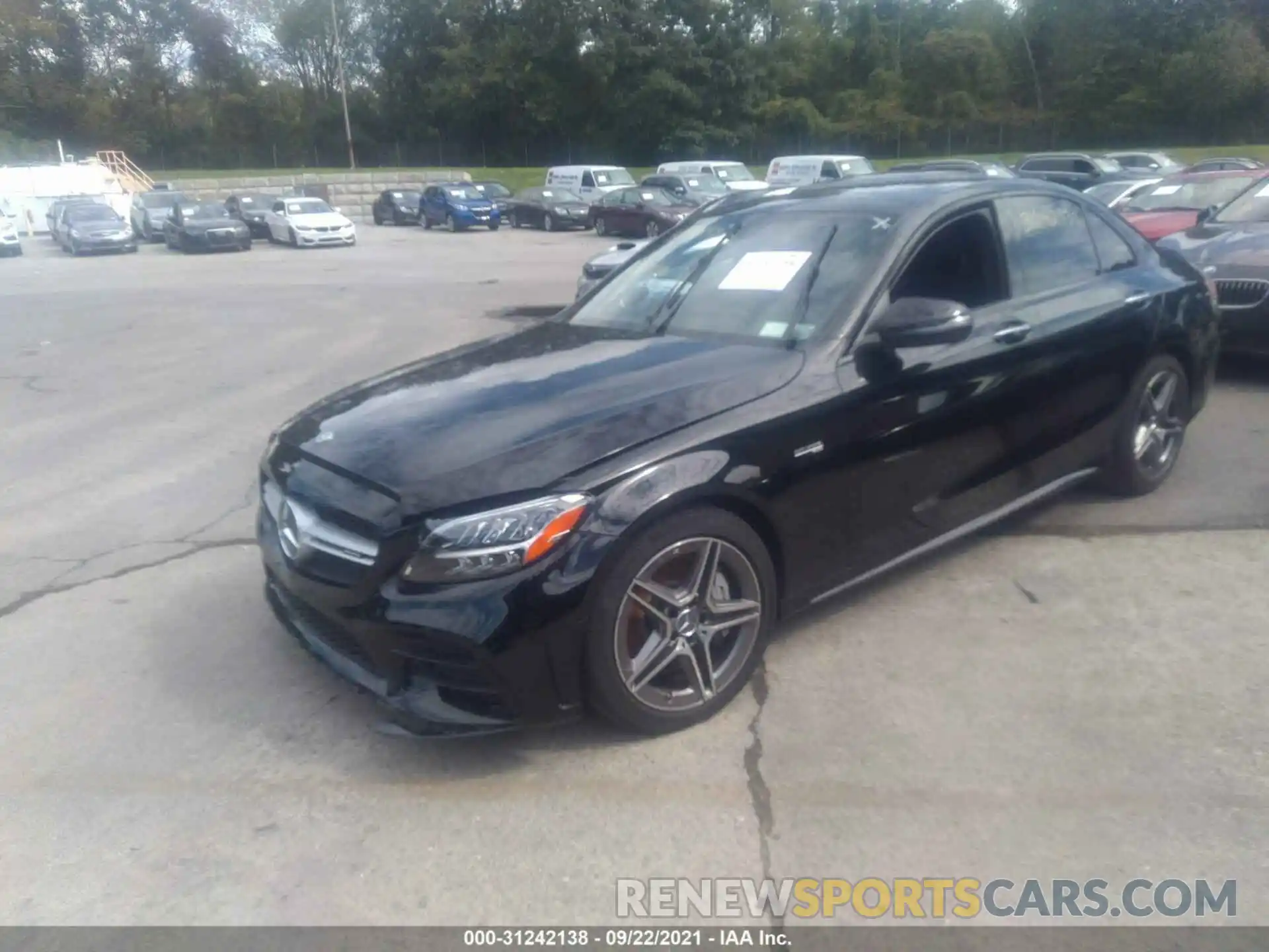 2 Photograph of a damaged car W1KWF6EB1MR639792 MERCEDES-BENZ C-CLASS 2021