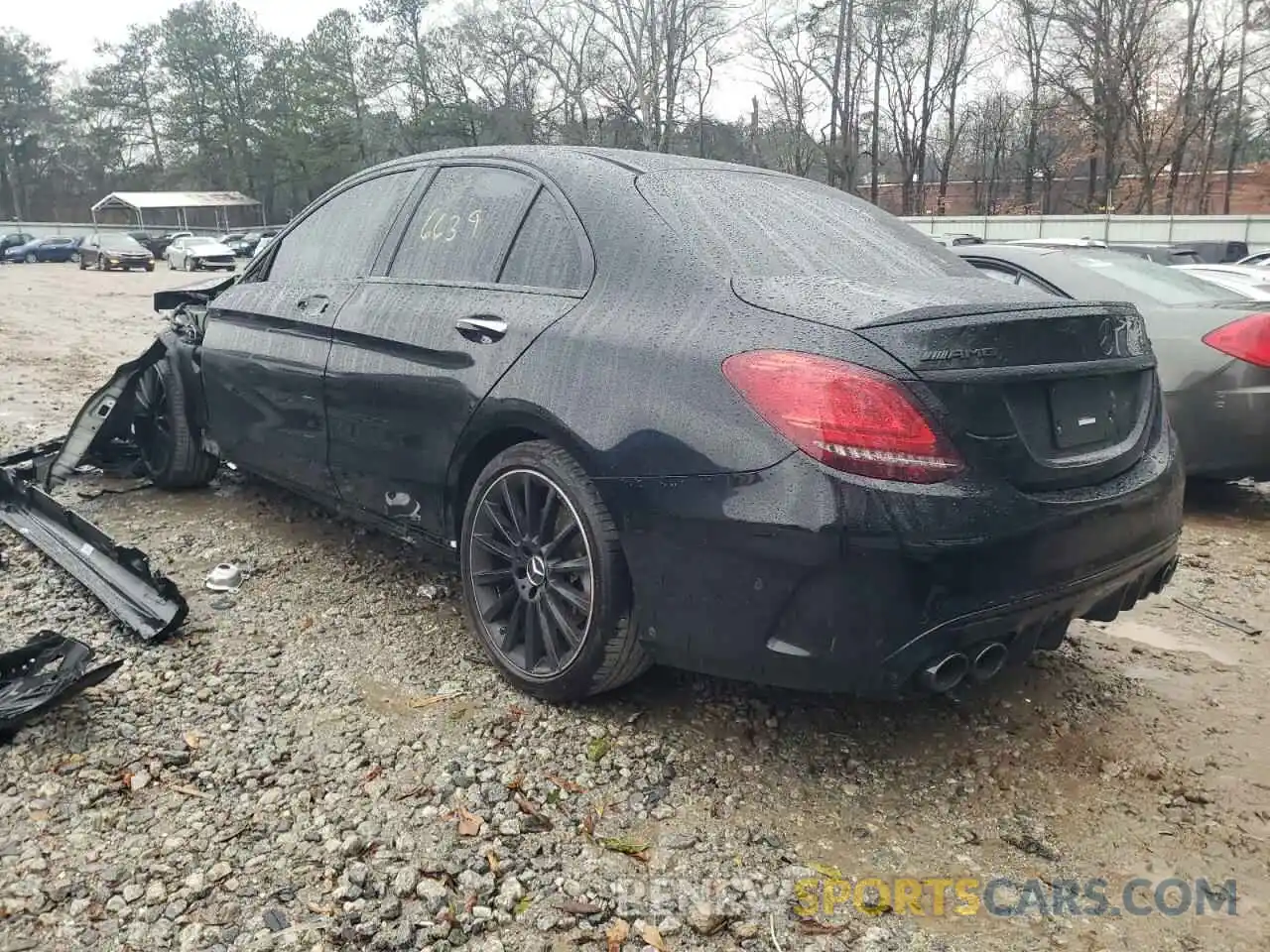 3 Photograph of a damaged car W1KWF6EB2MR632947 MERCEDES-BENZ C-CLASS 2021