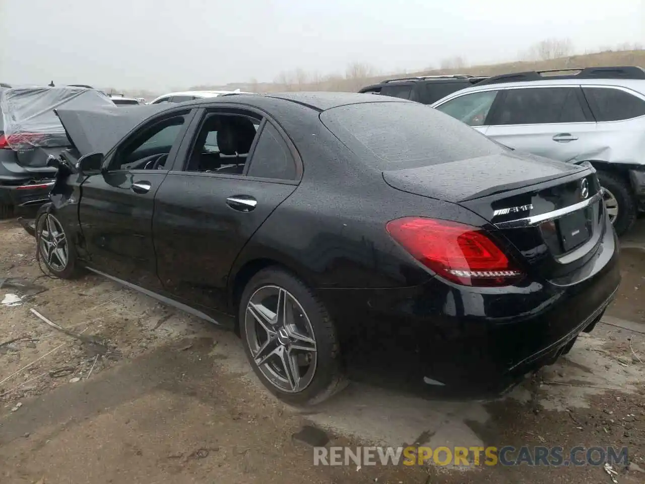 3 Photograph of a damaged car W1KWF6EB3MR615476 MERCEDES-BENZ C-CLASS 2021