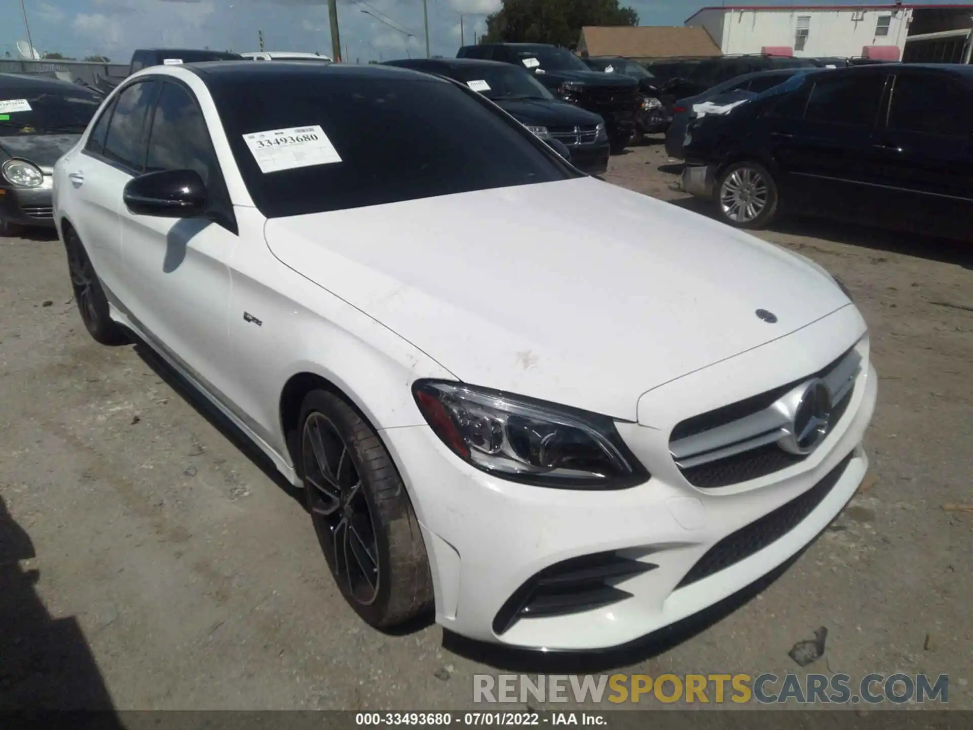 1 Photograph of a damaged car W1KWF6EB3MR631581 MERCEDES-BENZ C-CLASS 2021