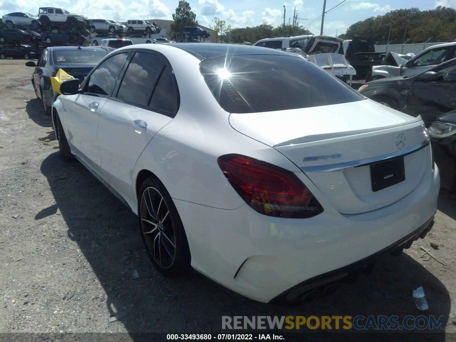 3 Photograph of a damaged car W1KWF6EB3MR631581 MERCEDES-BENZ C-CLASS 2021