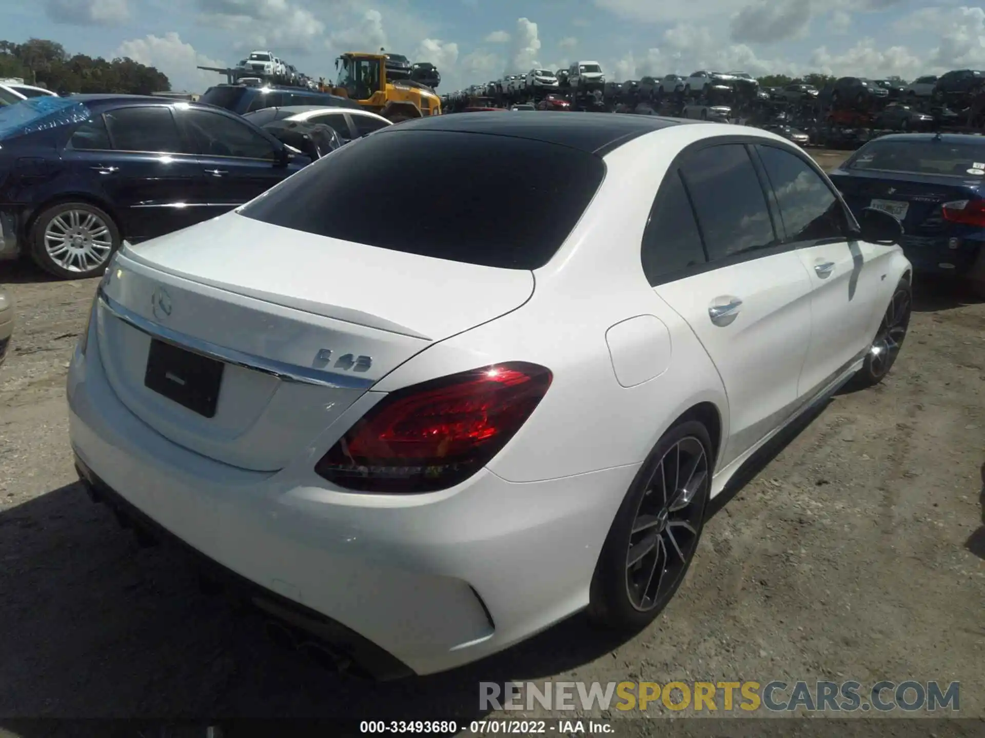 4 Photograph of a damaged car W1KWF6EB3MR631581 MERCEDES-BENZ C-CLASS 2021