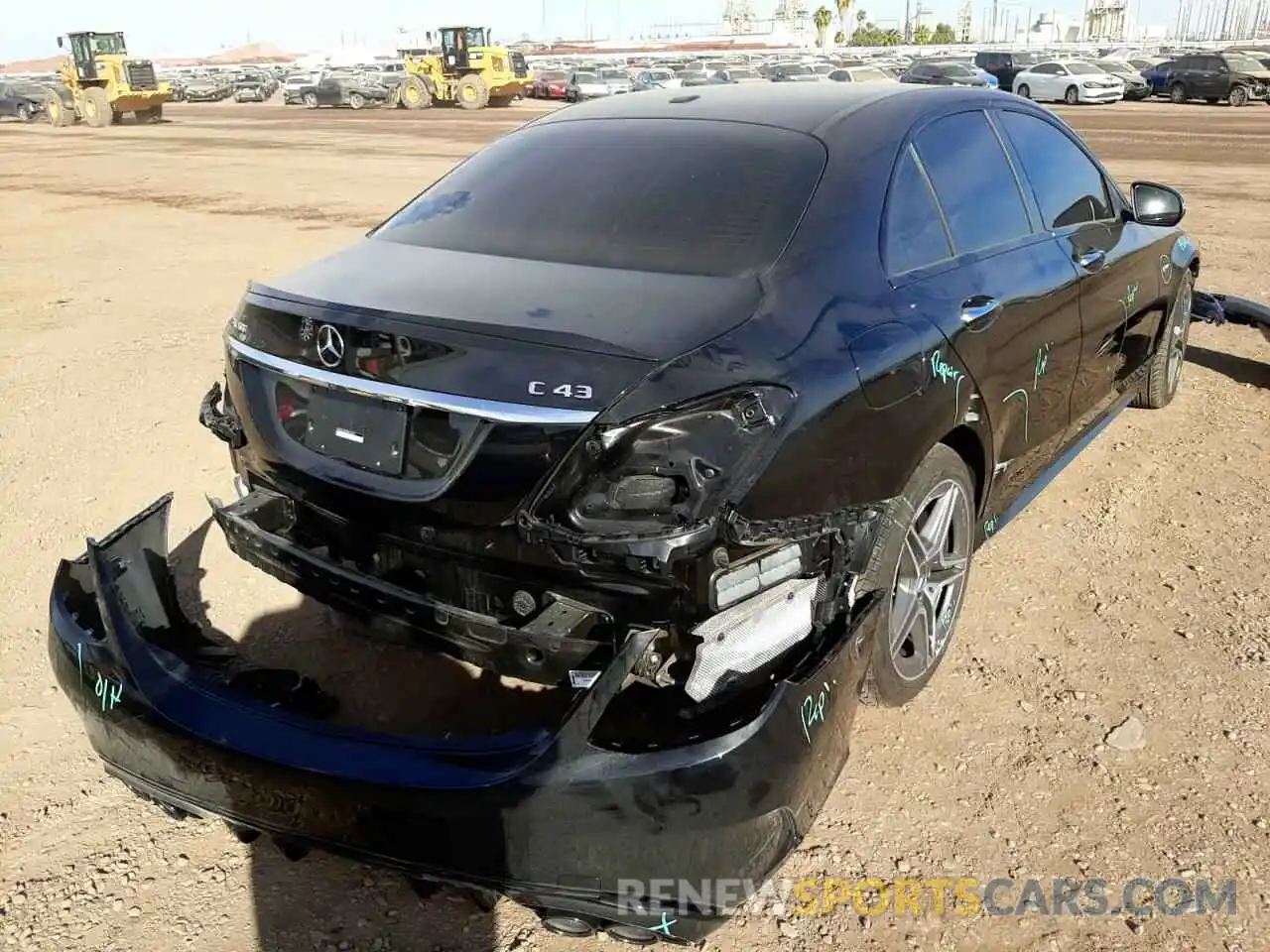 4 Photograph of a damaged car W1KWF6EB3MR647280 MERCEDES-BENZ C-CLASS 2021